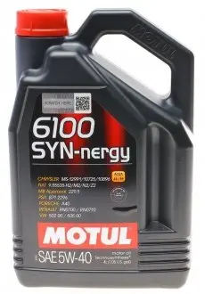 Масло моторное 6100 SYN-nergy 5W-40 (4л) MOTUL 368350