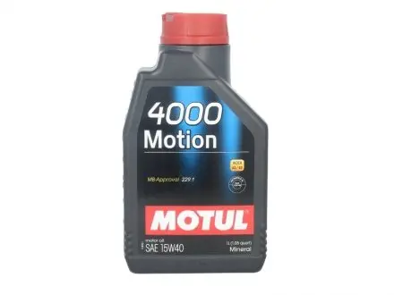 Масло моторное 4000 Motion 15W-40 (1 л) MOTUL 386401