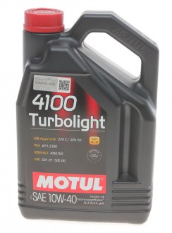 Моторное масло 4100 Turbolight 10W-40 (4л) MOTUL 387607