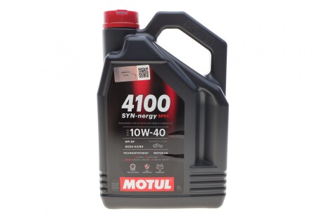 Моторное масло 10W40 4100 Syn-nergy Spec 4L MOTUL 387707