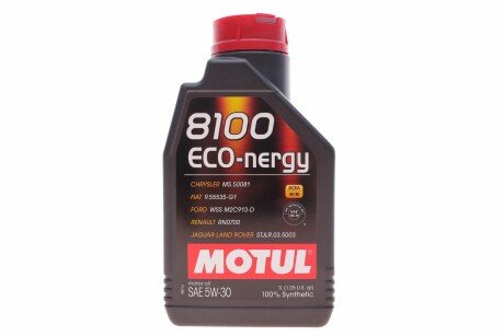 Масло моторное 8100 Eco-Nergy 5W-30 (1л) MOTUL 812301