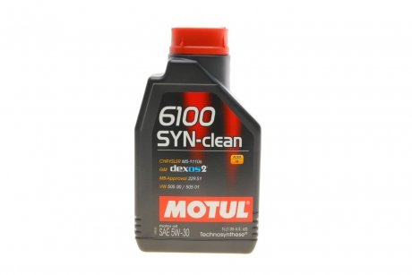 Масло моторное 6100 Syn-Clean 5W-30 (1 л) MOTUL 814211 (фото 1)