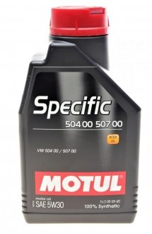 Олива моторна Specific 504.00-507.00 5W-30 (1л) MOTUL 838711