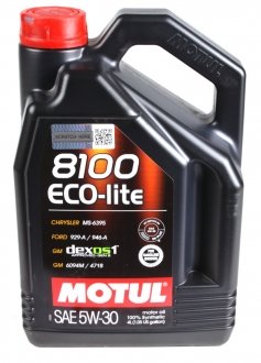 Олива моторна 8100 Eco-Lite 5W-30 (4л) MOTUL 839554 (фото 1)