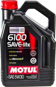 Масло моторное 6100 Save-Lite 5W-30 (4 л) MOTUL 839650