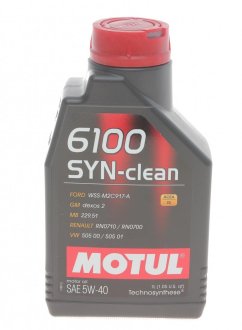 Моторна олива 6100 Syn-Clean 5W-40 (1л) MOTUL 854211 (фото 1)