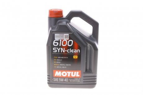Моторное масло 6100 Syn-Clean 5W-40 (5л) MOTUL 854251