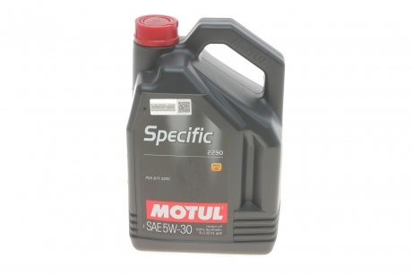 Масло моторное Specific 2290 5W-30 (5 л) MOTUL 867751