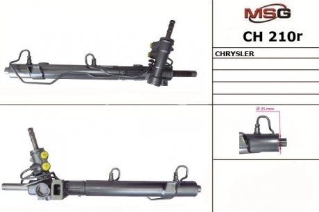 Рулевая рейка с гур восстановленная chrysler voyager 2001-2004, dodge caravan 2001-2004 MSG CH210R