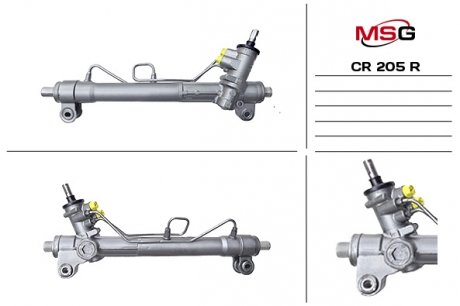 Рулевая рейка с гур восстановленная chevrolet captiva (c100, c140) 06-;opel antara 06- MSG CR205R