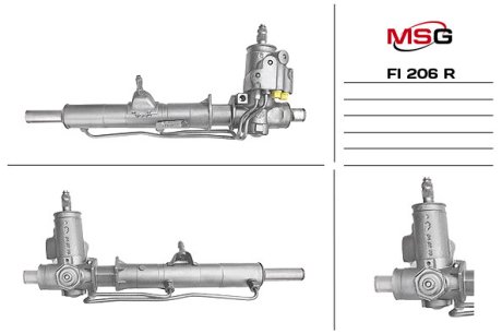 Рульова рейка з ГПК відновлена MSG FI206R