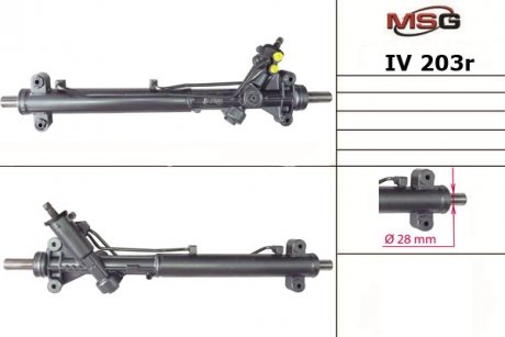 Рулевая рейка с ГУР восстановленная IVECO Daily 1999-2006 MSG IV203R (фото 1)