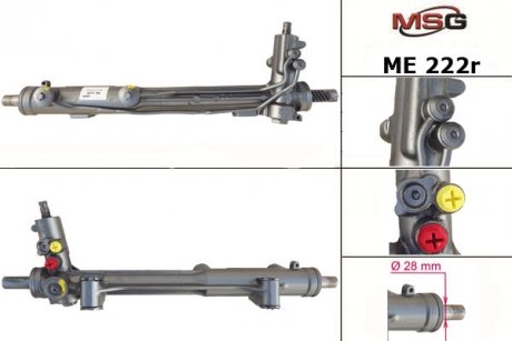 Рулевая рейка с ГУР восстановленная MERCEDES M W163 2002-2006 MSG ME222R (фото 1)