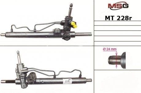 Рулевая рейка с гур восстановленная mitsubishi lancer 00-09 rhd MSG MT228R