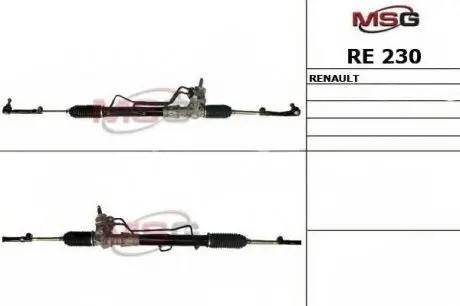 Рулевая рейка с гур новая dacia solenza 2003-;nissan kubistar (x76) 2003-,kubistar 2003- MSG RE230