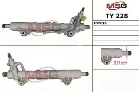 Рулевая рейка с гур новая toyota land cruiser200 2007-, lexus lx570 2007- MSG TY228