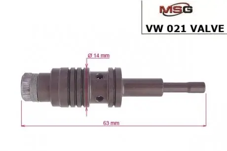 Клапан насоса гур audi,ford,kia,mitsubishi,vw MSG VW021VALVE