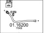 Передня труба вихл. системи MTS 01.16200 (фото 1)