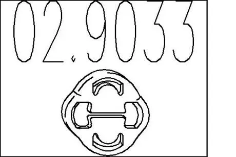 Резиновый элемент крепления MTS 02.9033