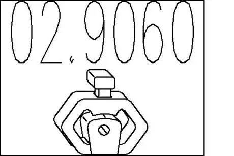 Резиновый элемент крепления MTS 02.9060