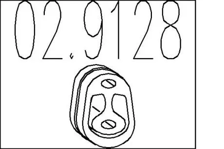 Резиновый элемент крепления MTS 02.9128