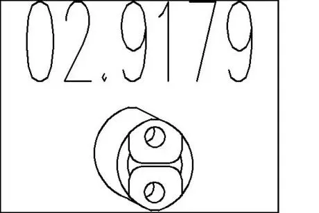 Резиновый элемент крепления MTS 02.9179