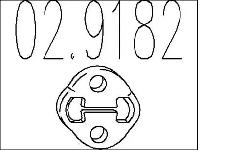Резиновый элемент крепления MTS 02.9182