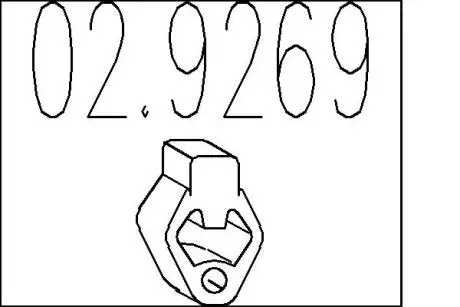 Резиновый элемент крепления MTS 02.9269