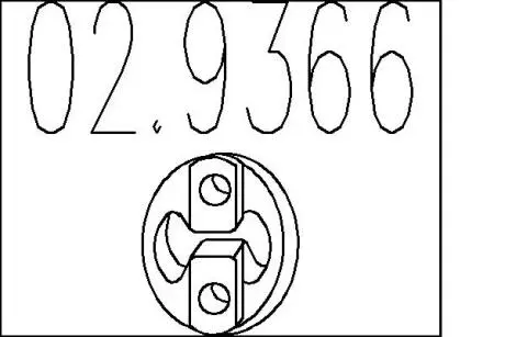 Резиновый элемент крепления MTS 02.9366