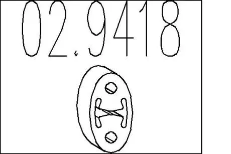 Резиновый элемент крепления MTS 02.9418