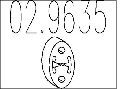 Резиновый элемент крепления MTS 02.9635