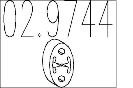 Резиновый элемент крепления MTS 02.9744