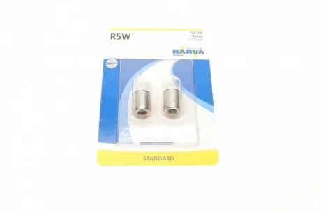 Автолампа R5W 12V 5W BA15s Standard (2шт.) NARVA 171714000