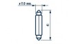 C10w 24v 10w sv8,5 11x41 |festoon lamps| 10шт NARVA 17327 (фото 1)