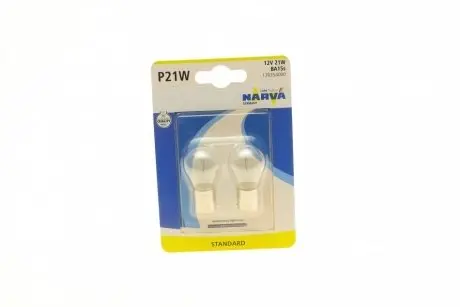 Автолампа P21W 12V 21W BA15s (2 шт.) NARVA 176354000