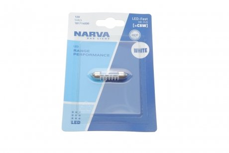 18171B1 LED FESTOON 38mm RPE 12V SV8.5 Blister 1 pc. NARVA 181714000