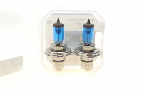 Автолампа H4 12V 60/55W P43t Range Power White (4500k) (2шт) NARVA 486802100