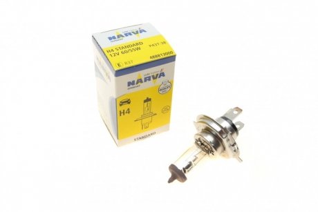 Автолампа H4 12V 60/55W P43t-38 Standard NARVA 488813000