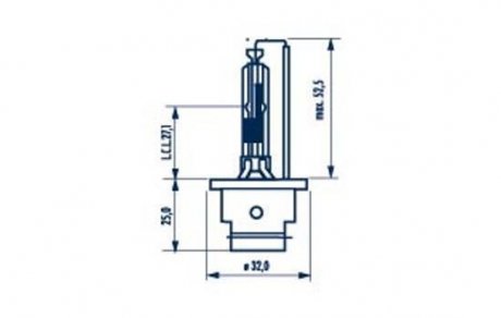 Лампа ксеноновая d2r xenon 85в, 35вт, pk32d-2 NARVA 84006