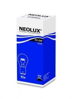 Лампа 12v p21/5w с цоколем NEOLUX N380 (фото 1)