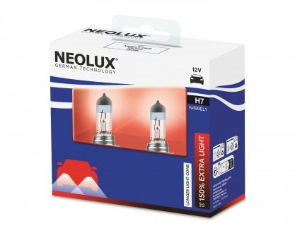 Автолампа H4 Extra Light + 150% (комплект 2шт) NEOLUX N472EL1-2SCB (фото 1)