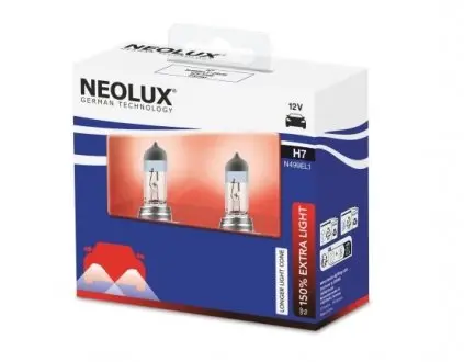 Автолампа H7 Extra Light + 150% (комплект 2шт) NEOLUX N499EL1-2SCB