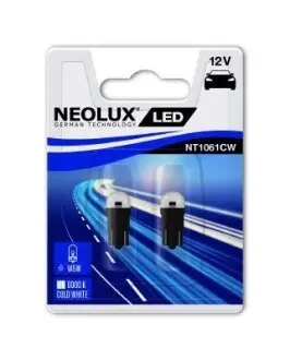 Комплект ламп led w5w 12v 0.5w 6000k NEOLUX NT1061CW-02B
