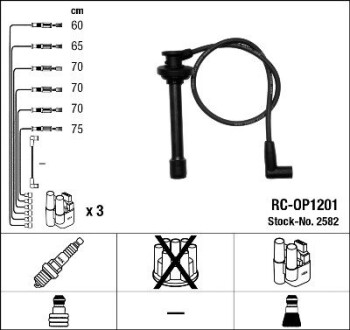 Кабелі високовольтні NGK 2582