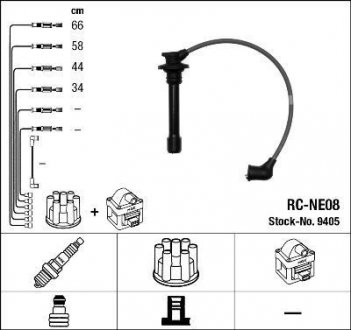 Высоковольтные провода зажигания NGK 9405 (фото 1)
