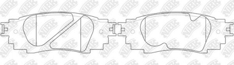 Тормозные колодки задние NiBK PN1854