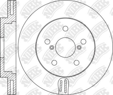 Диск гальмівний NiBK RN1471V (фото 1)