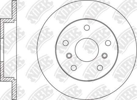 Диск тормозной задний NiBK RN1570
