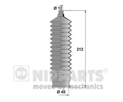 Пильовик рульового механізму NIPPARTS J2840901