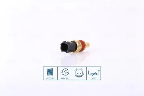 Датчик температуры охлаждающей жидкости NISSENS 207029